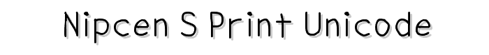 NipCen_s Print Unicode police